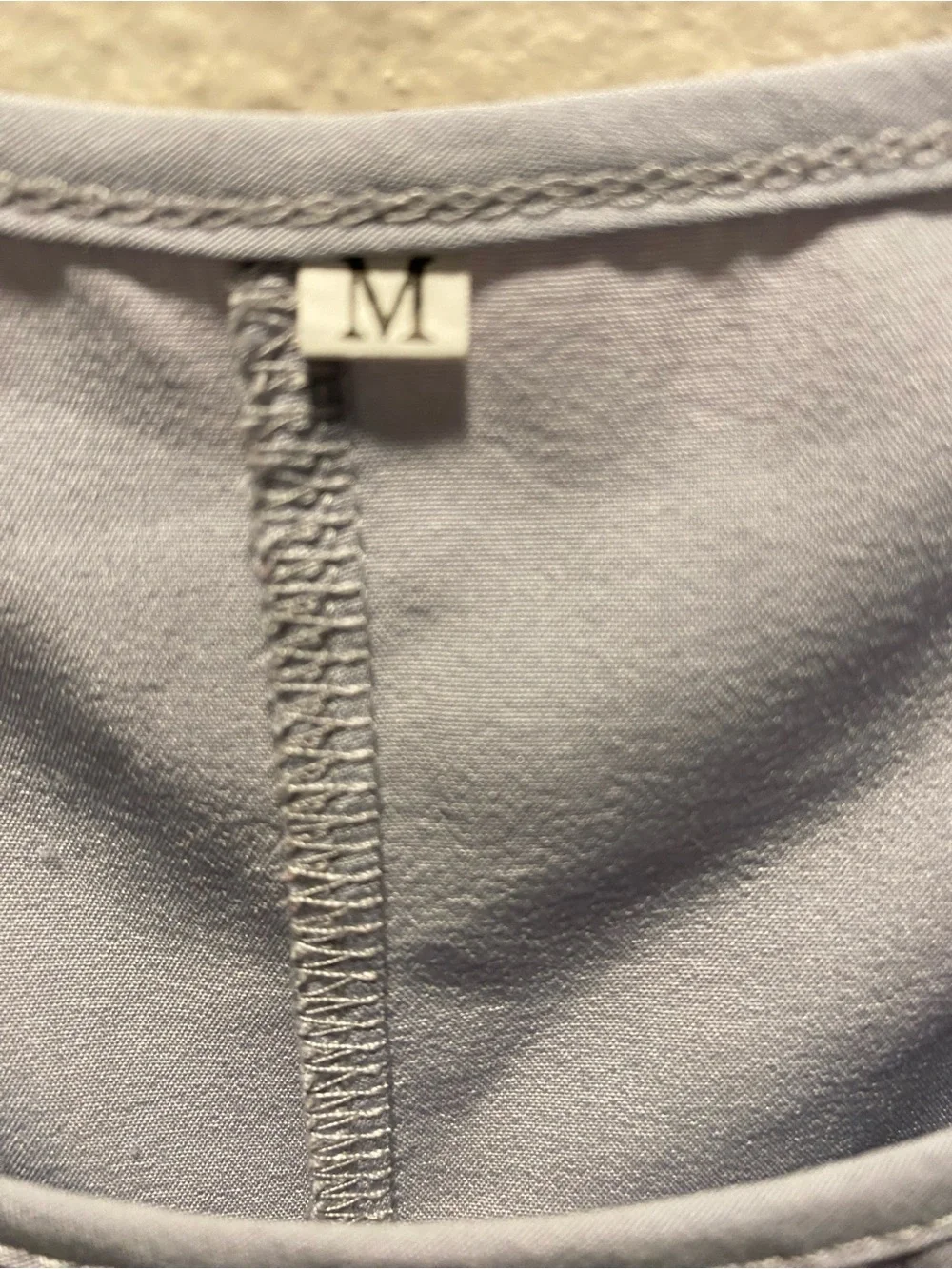 Silver gray sleeveless maxi dress pintuck detailing at the chest flowy M